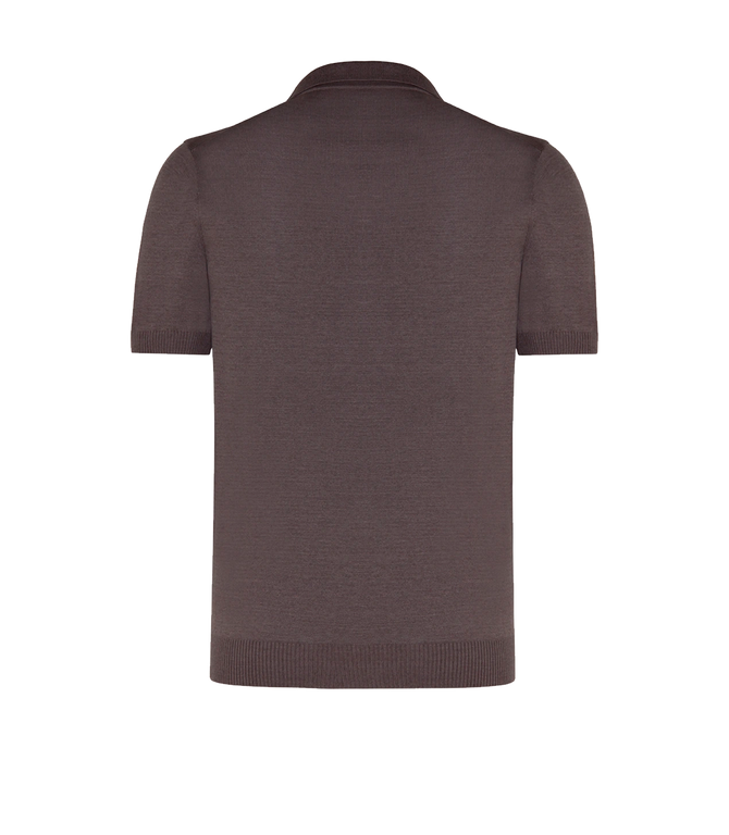 Rivage Knit Polo Brown