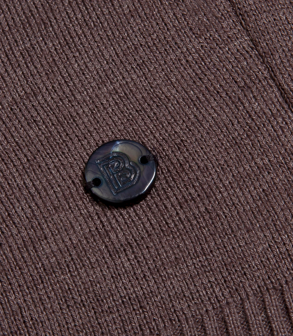 Rivage Knit Polo Brown
