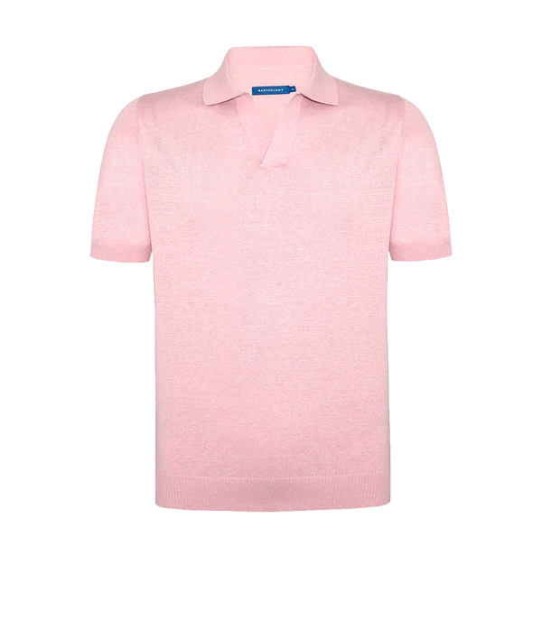 Rivage Knit Polo Lotus Pink