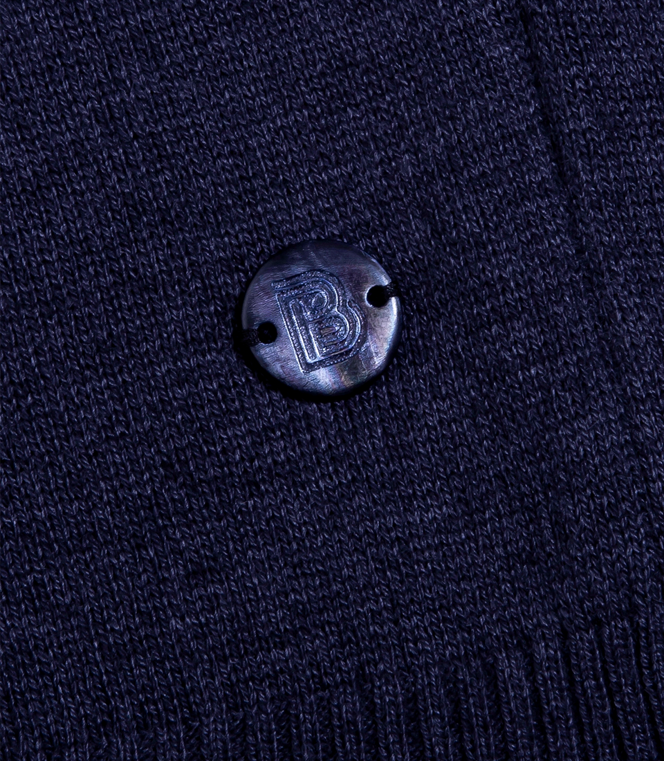 Rivage Knit Polo Naval Blue