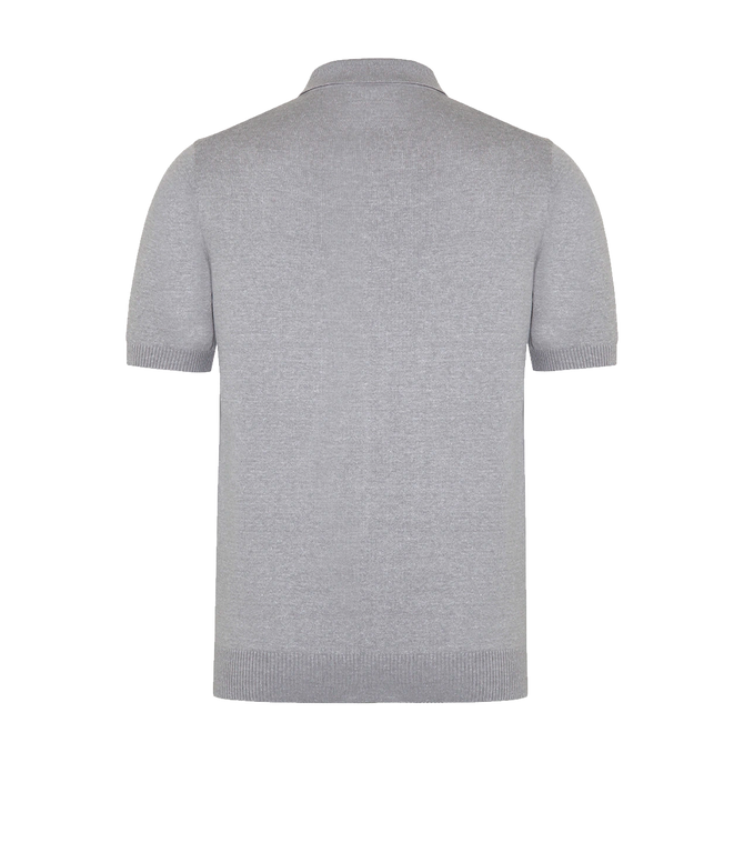 Rivage Knit Polo Silver
