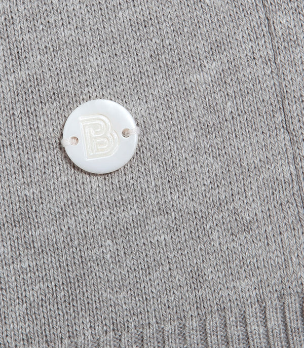 Rivage Knit Polo Silver