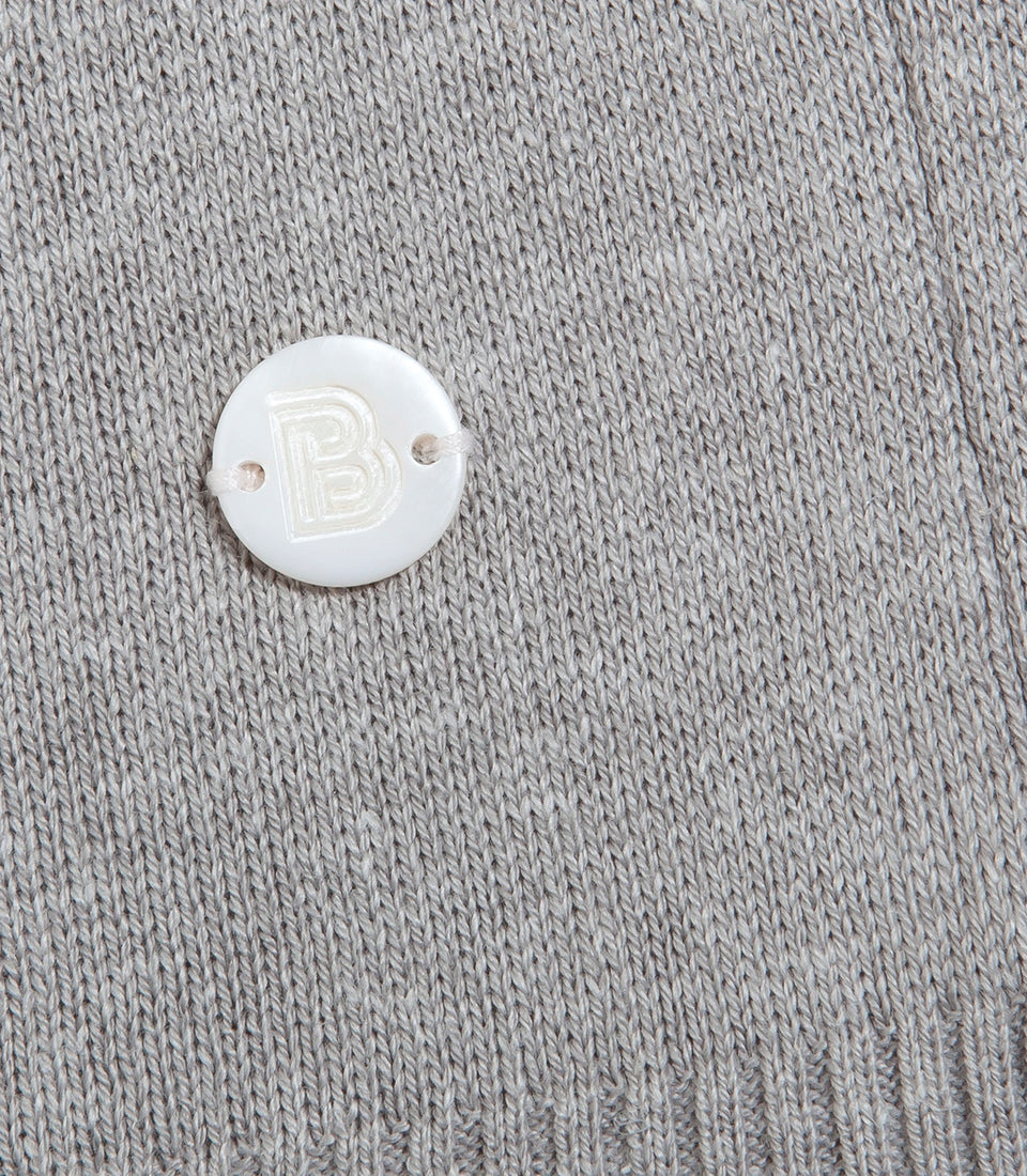 Rivage Knit Polo Silver