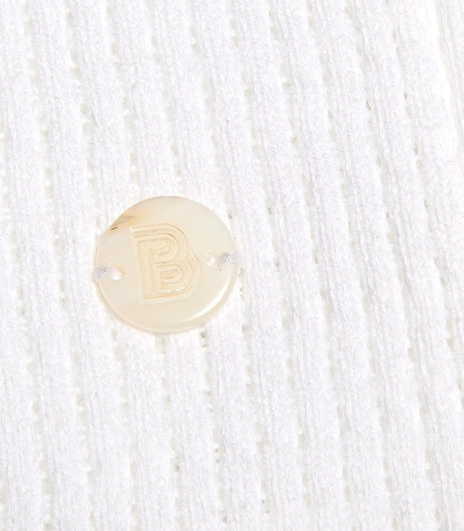 Rivage Knit Polo Waffle Macadamia