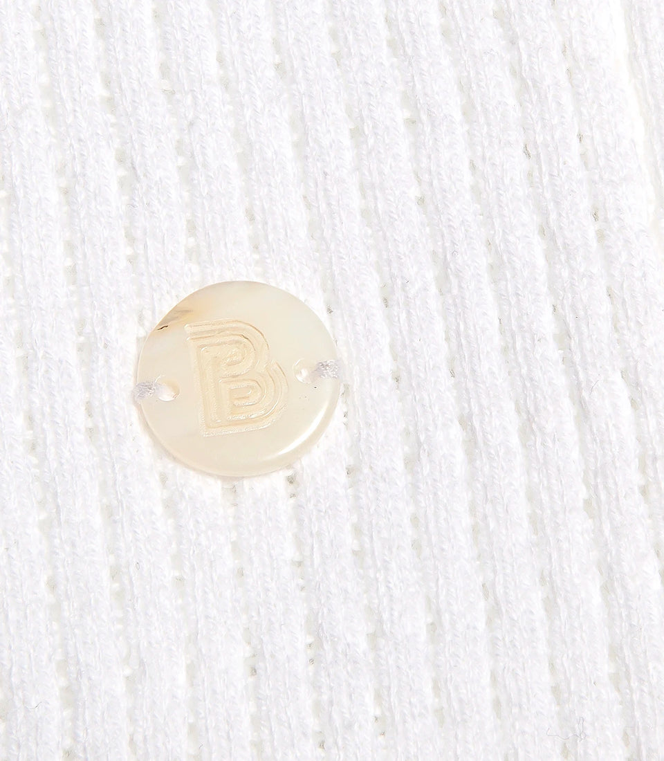 Rivage Knit Polo Waffle Macadamia