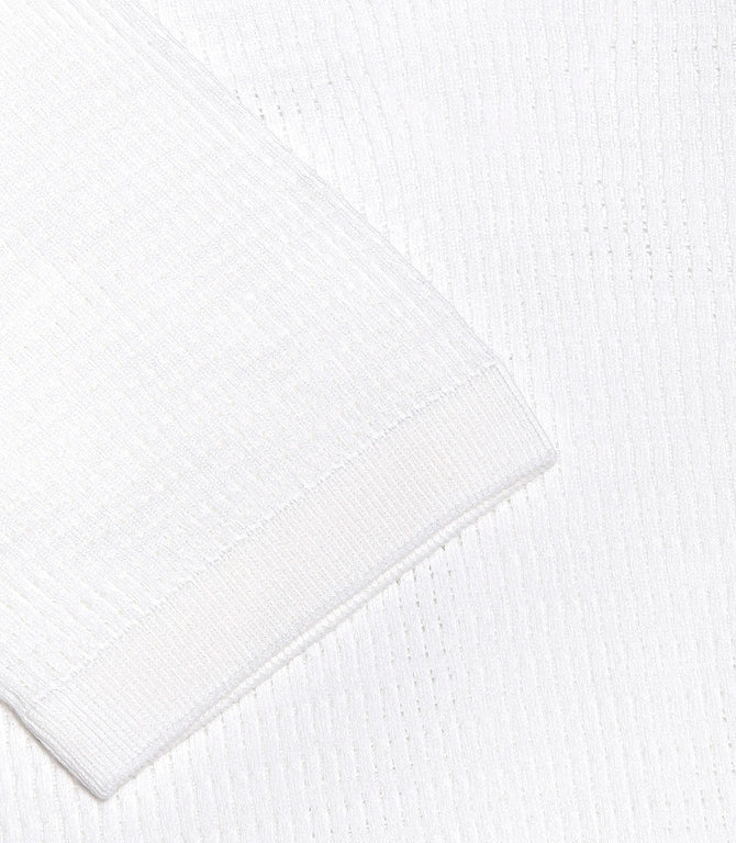 Rivage Knit Polo Waffle Macadamia
