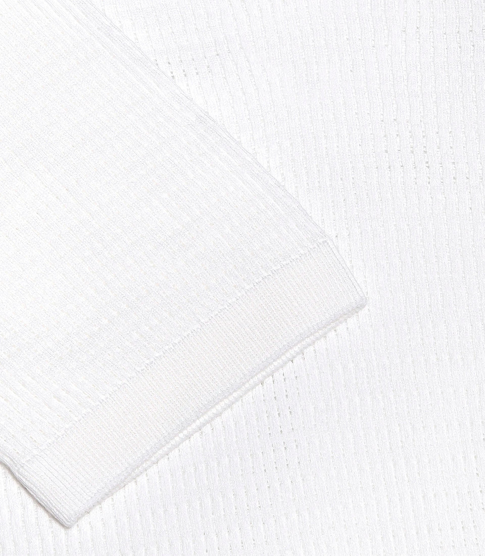 Rivage Knit Polo Waffle Macadamia