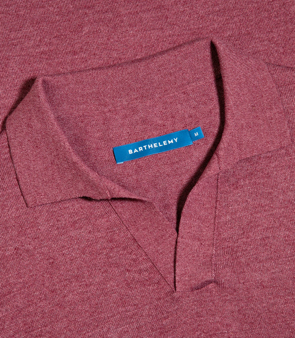 Rivage Knit Polo Wine