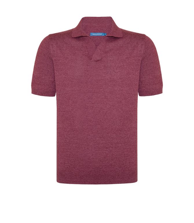 Rivage Knit Polo Wine