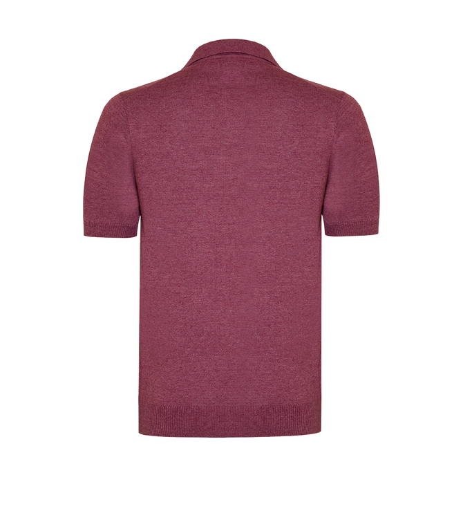 Rivage Knit Polo Wine