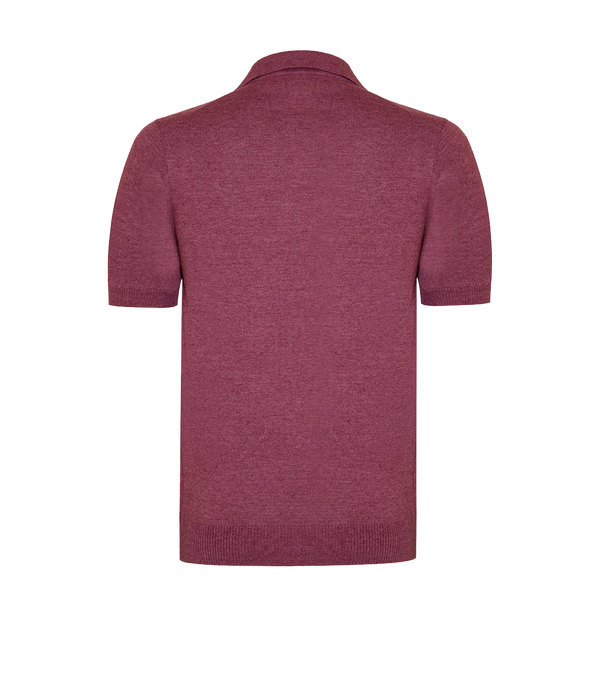 Rivage Knit Polo Wine