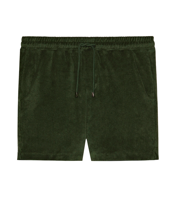Shorts Towel Forest Green