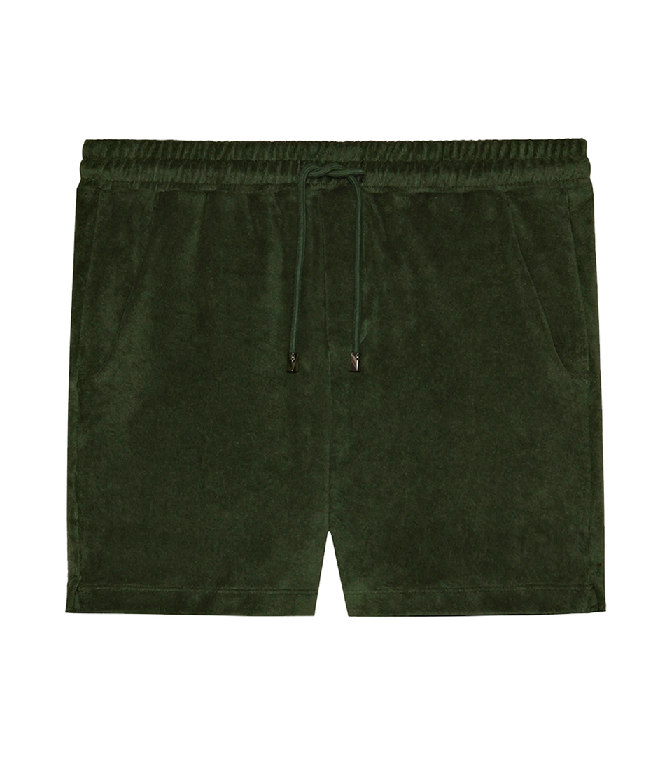 Shorts Towel Forest Green