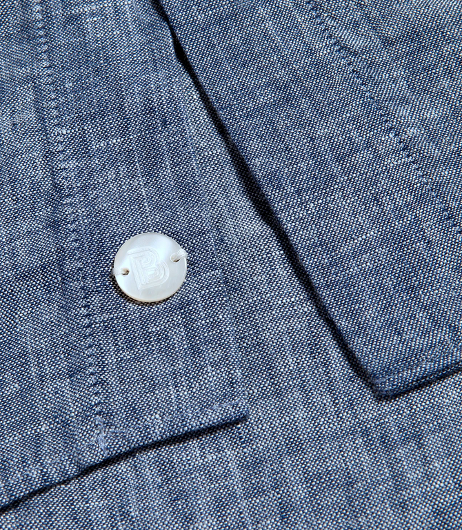 Solstice Linen Shirt Indigo Blue