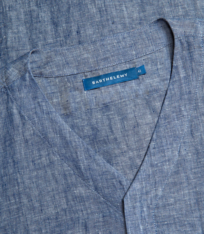 Solstice Linen Shirt Indigo Blue