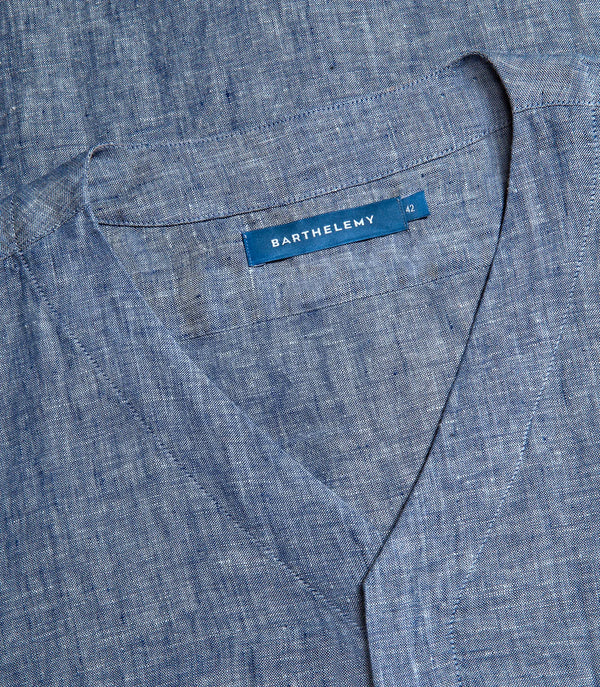Solstice Linen Shirt Indigo Blue