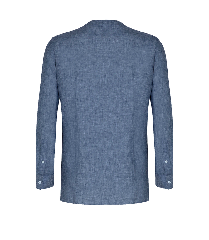 Solstice Linen Shirt Indigo Blue