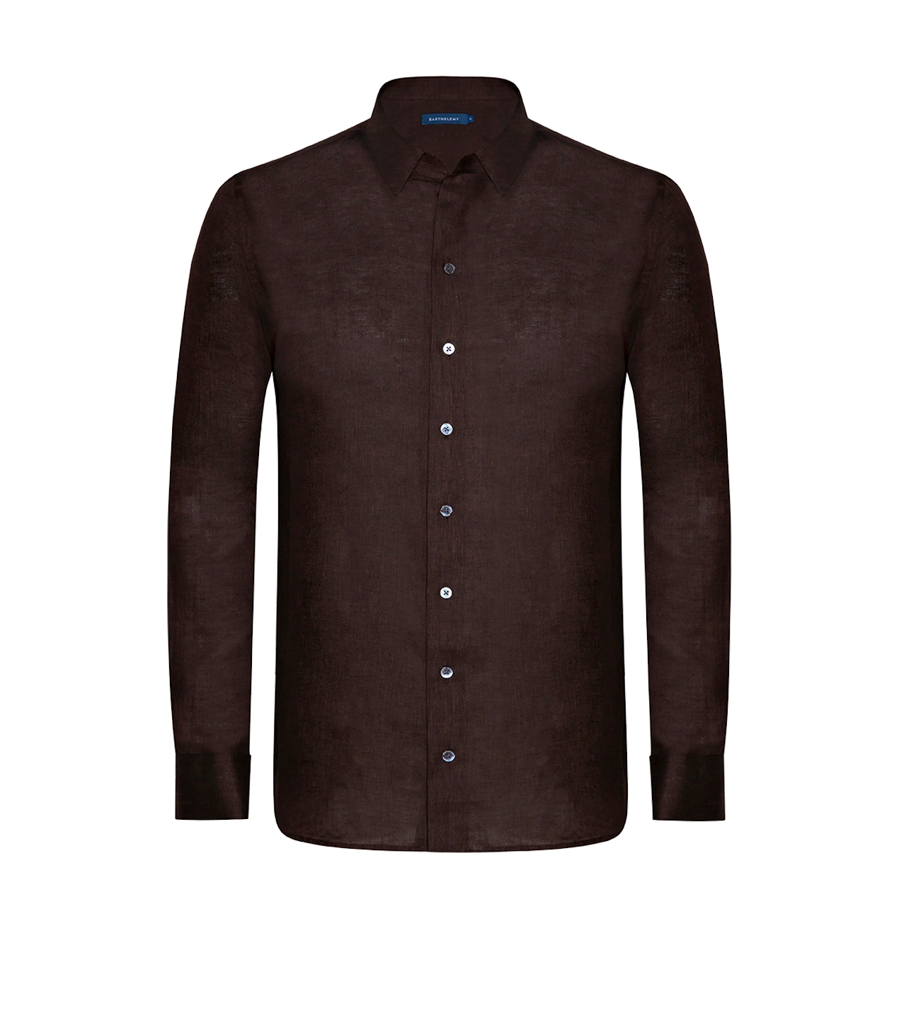 Tailored Linen Shirt Coffee