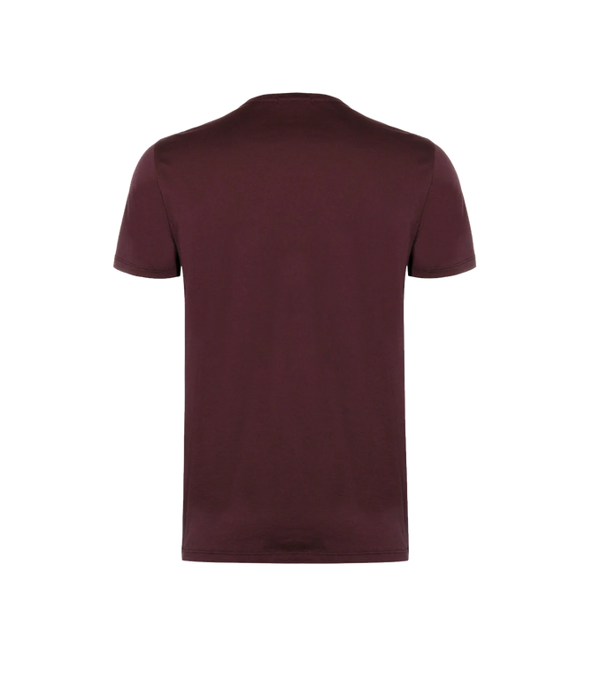 VNeck T-Shirt Pima Wine - Barthelemy