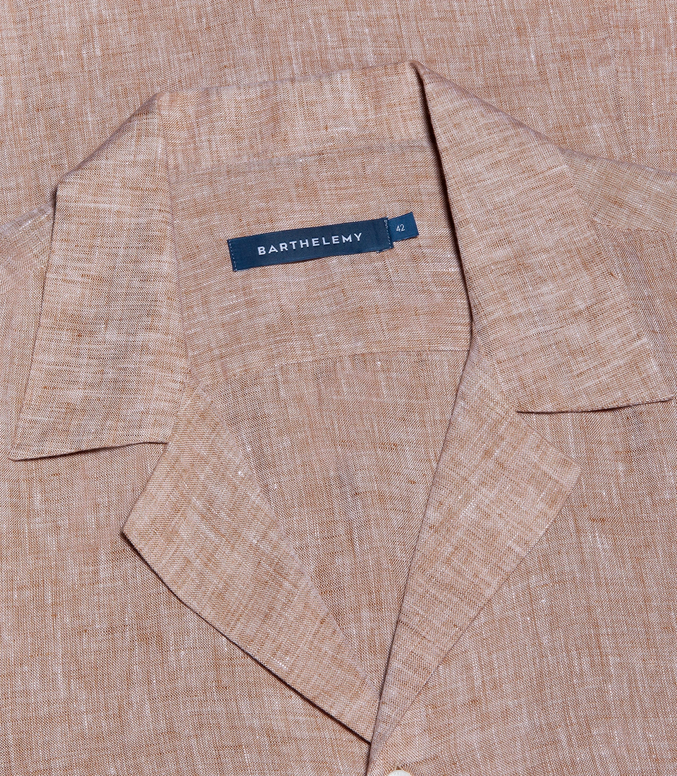 Voyage Linen Shirt Camel