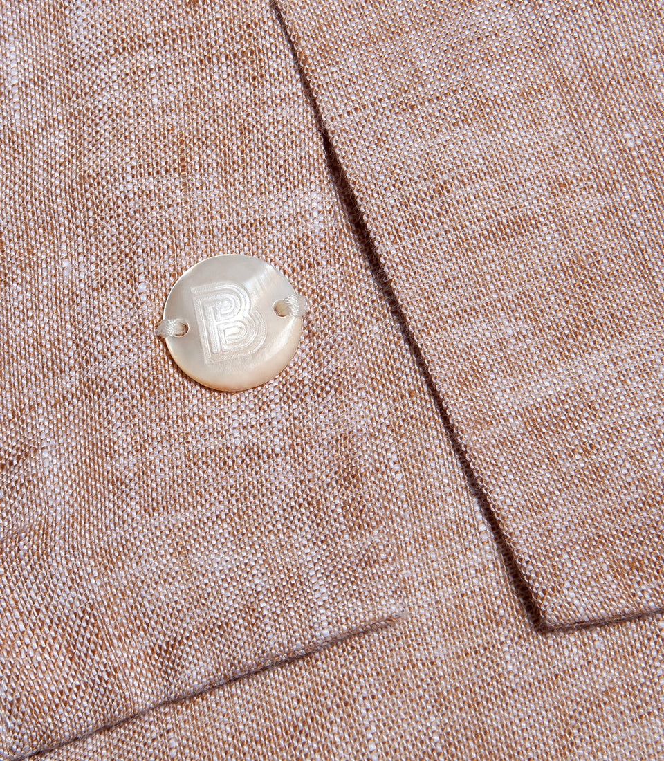 Voyage Linen Shirt Camel
