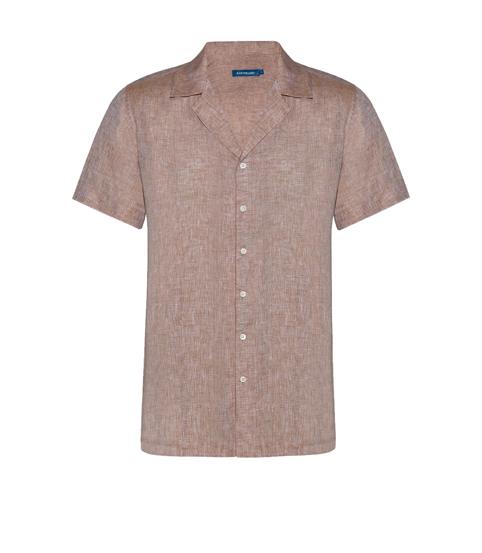 Voyage Linen Shirt Camel