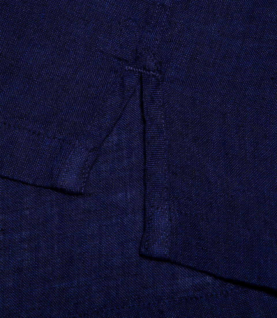 Voyage Linen Shirt Midnight Blue