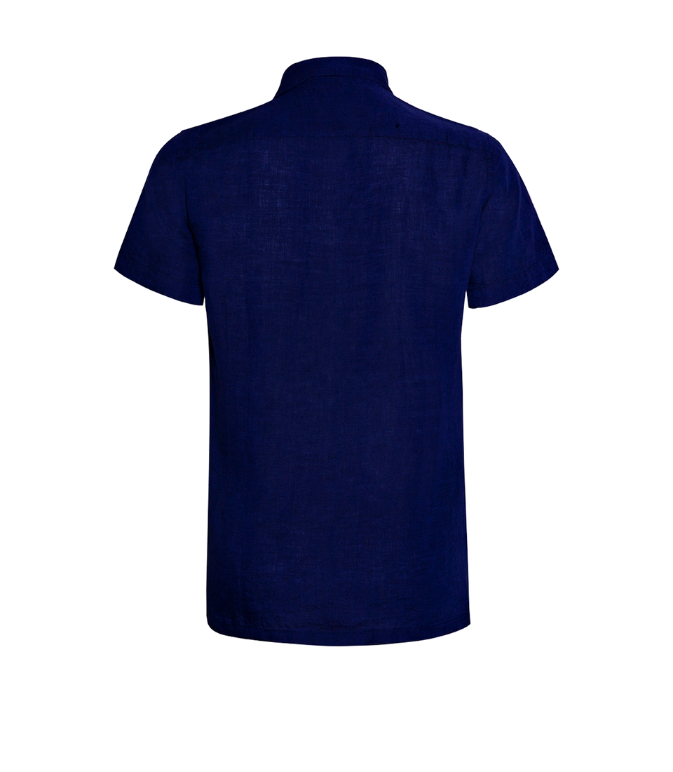 Voyage Linen Shirt Midnight Blue