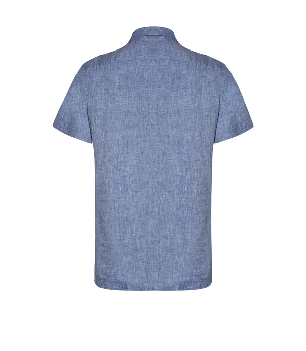 Voyage Linen Shirt Ocean Blue