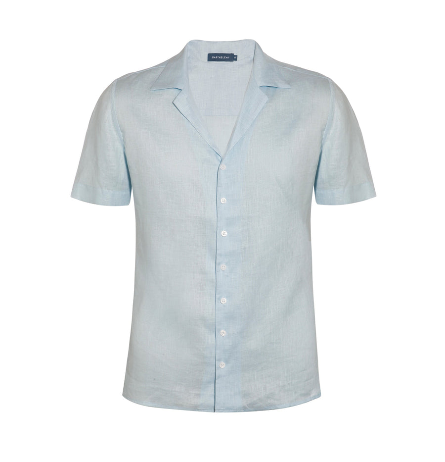 Linen Shirt M/C Summer Sky - Barthelemy
