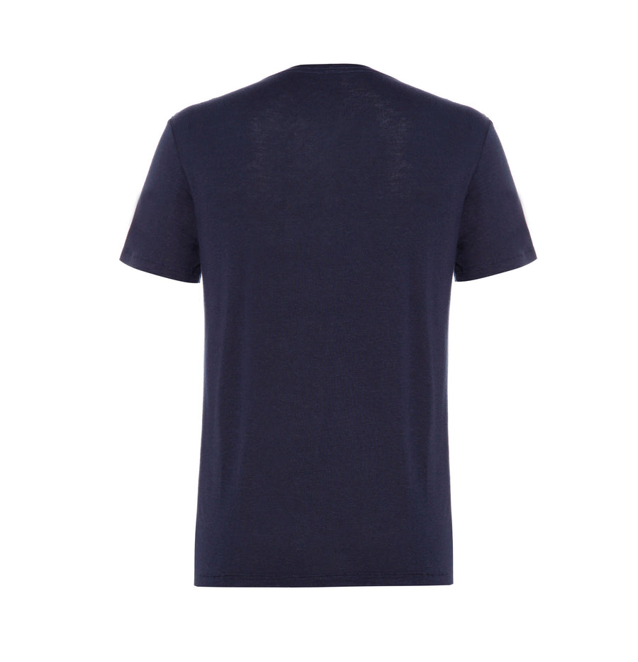 Linen T-Shirt Navy - Barthelemy